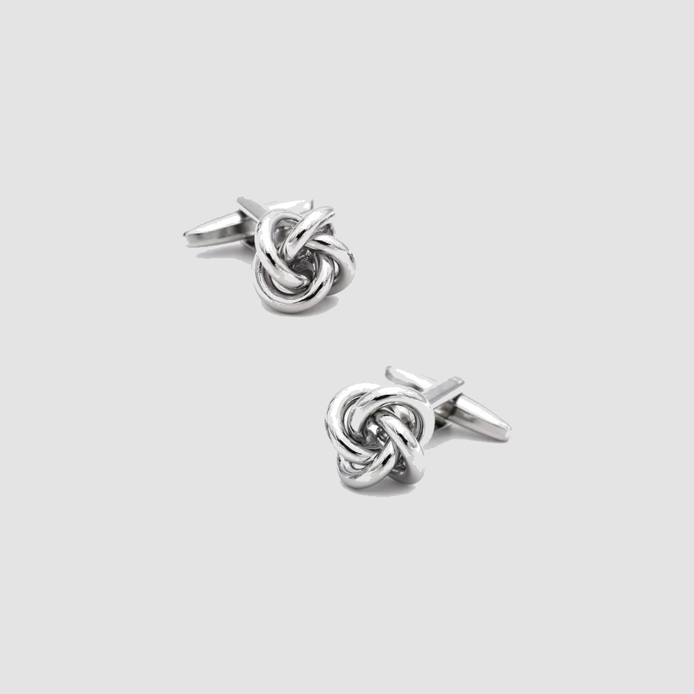 Cufflinks — Silver Knot