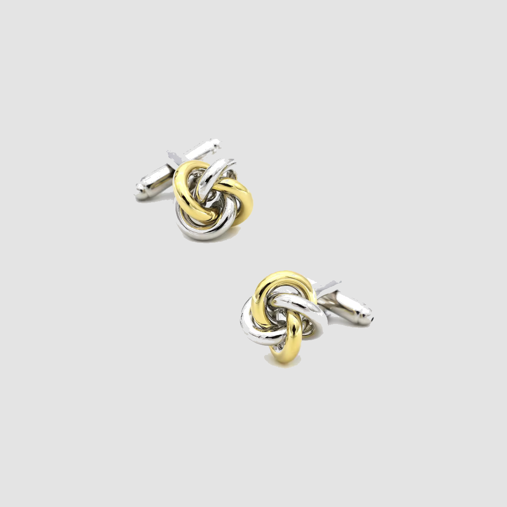 Cufflinks — Two-Tone Knot