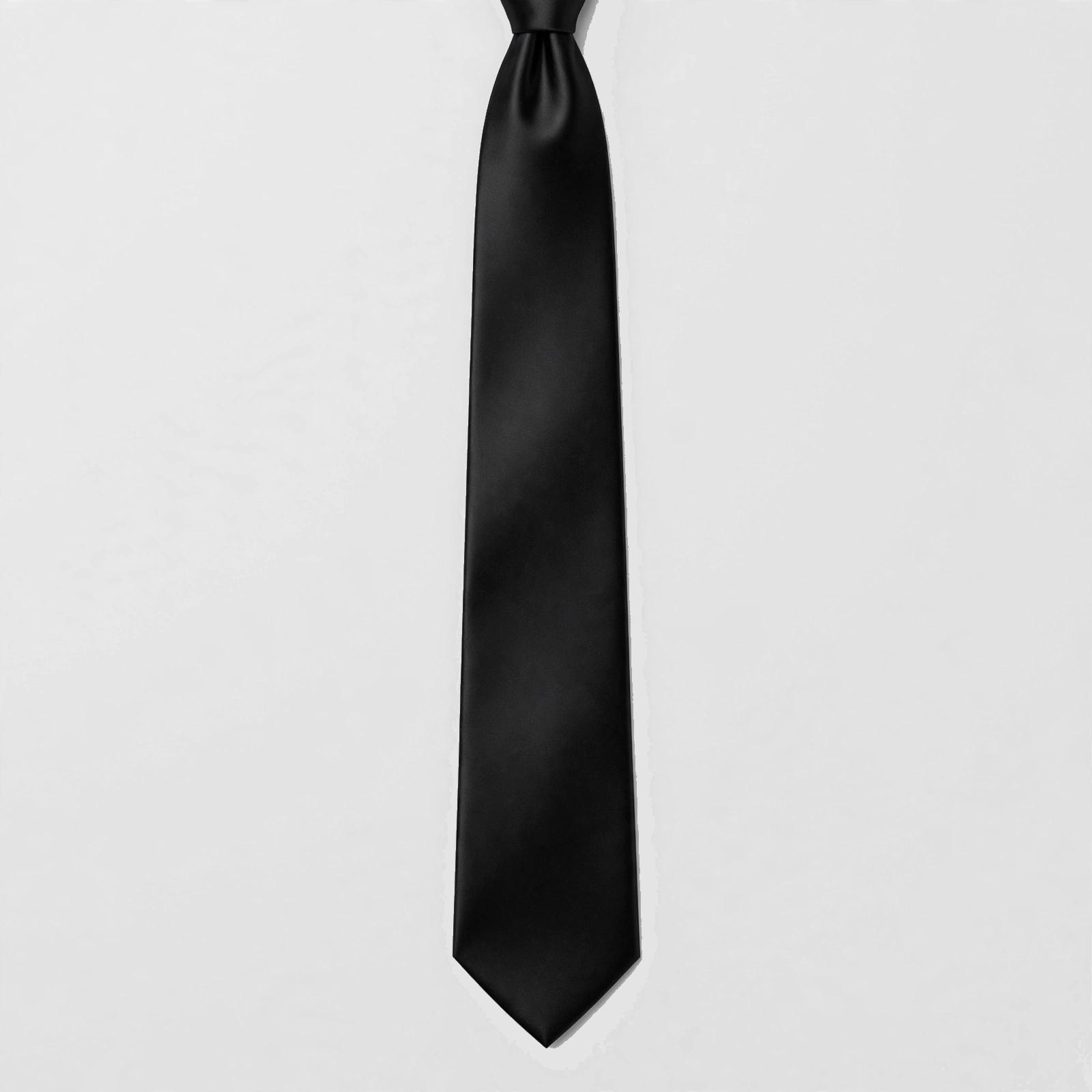 Satin Black Tie