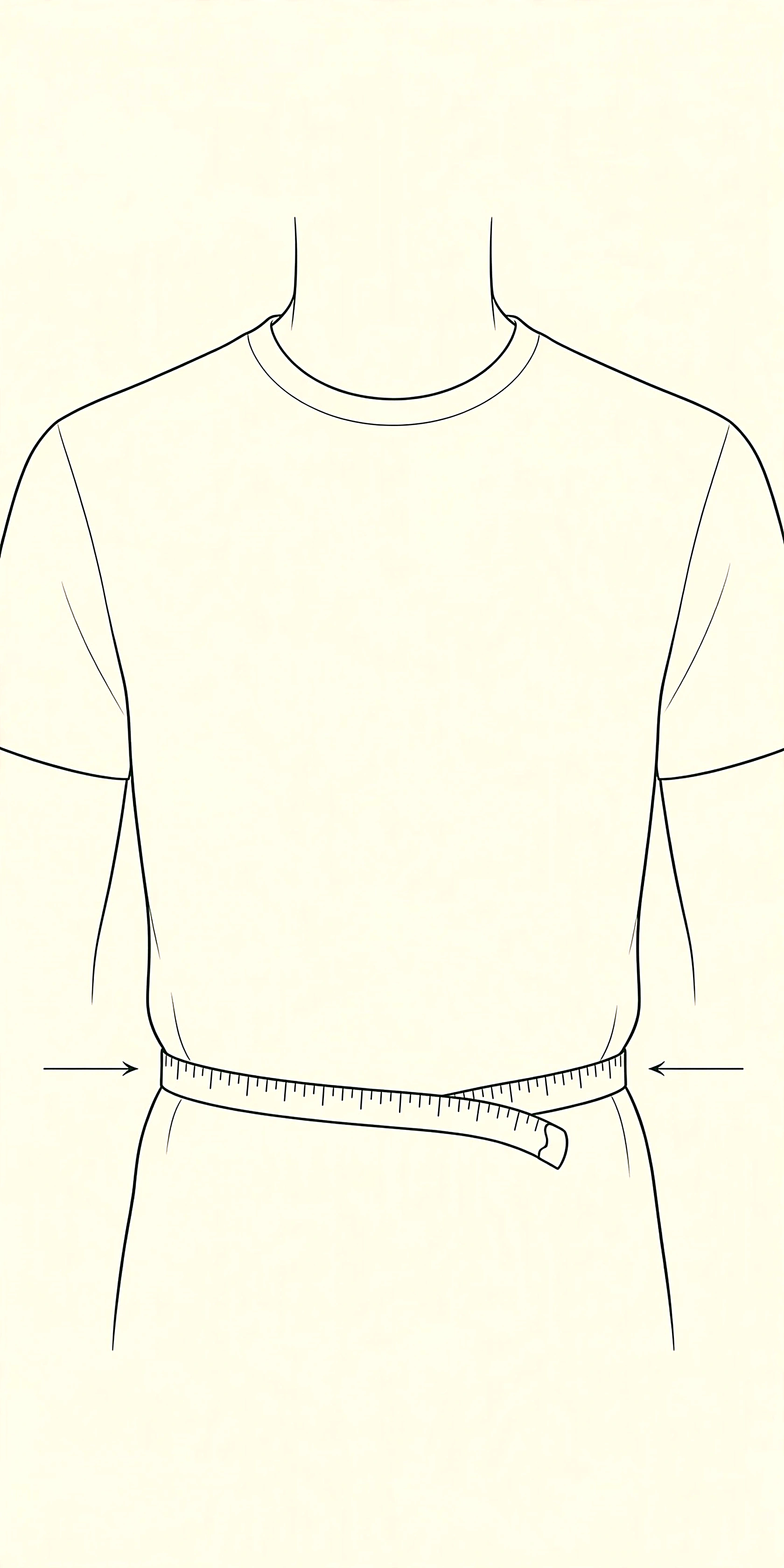 Waist measurement illustration